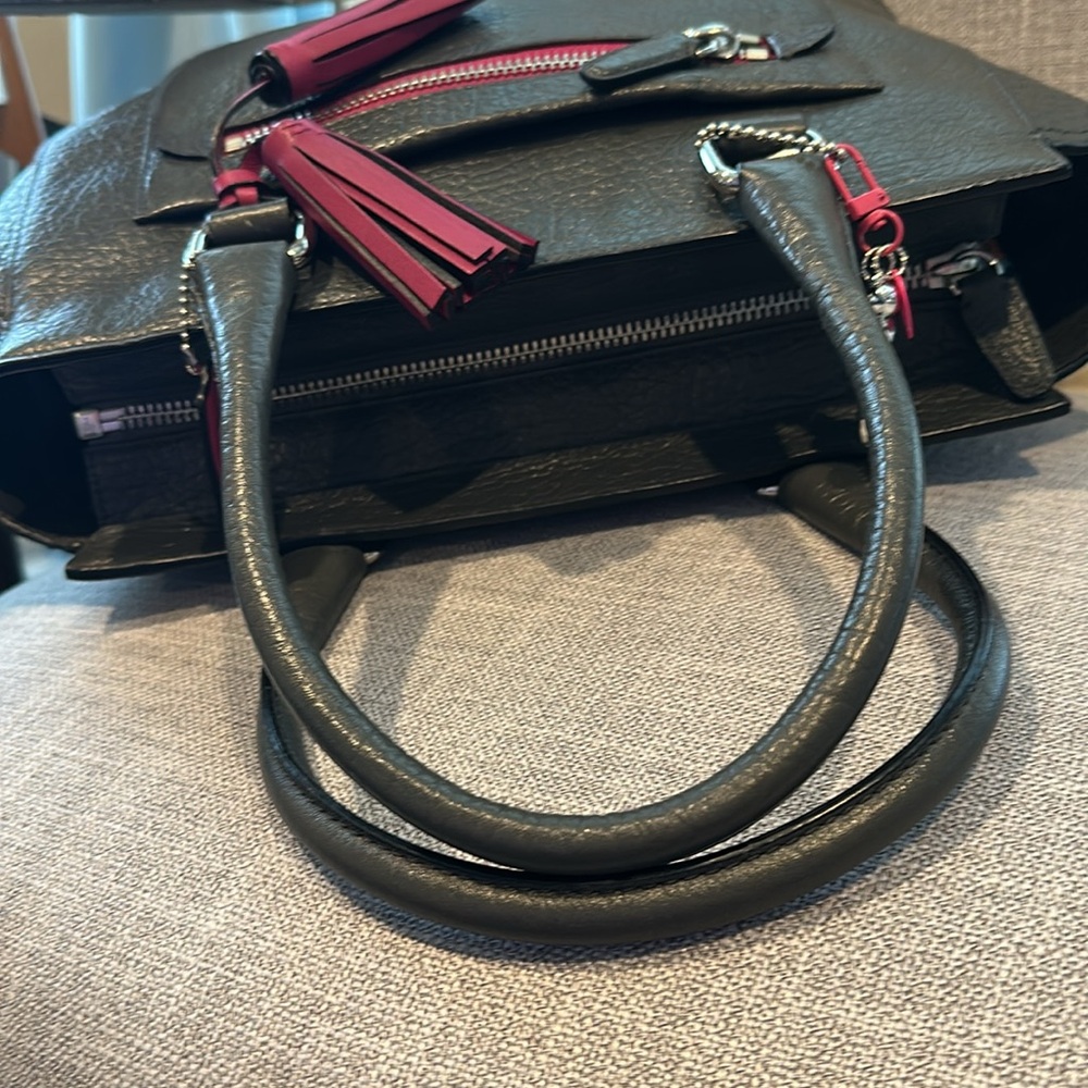 Coach satchel graphite black berry pebbled leather 19926 Legacy Candace - Picture 6 of 14